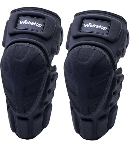 Amazon.com: Webetop Motorcycle Knee Pads Adult High-Impact Shield
